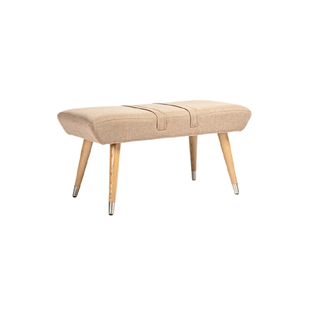 **Modern Beige Houten Bank**