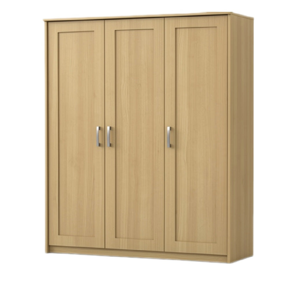 Kast met drie deuren in lichte houtlook